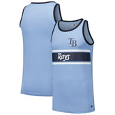 Light Blue Tampa Bay Rays New Era Jersey Ringer Tank Top