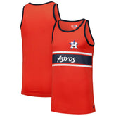 Orange Houston Astros New Era Jersey Ringer Tank Top