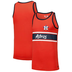 Orange Houston Astros New Era Jersey Ringer Tank Top
