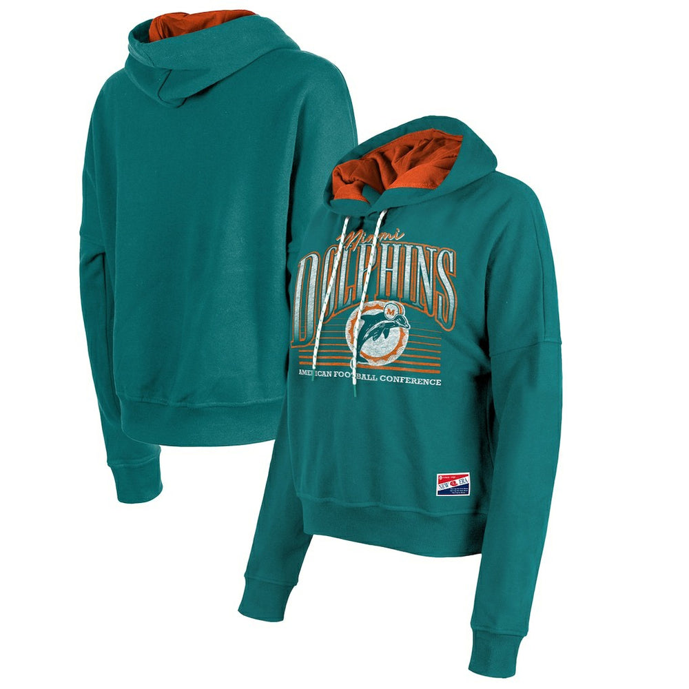Women's Throwback Boxy Pullover Hoodie - Miami Dolphins Hoodies