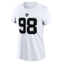 Maxx Crosby Women's Player Name & Number T-Shirt - Las Vegas Raiders T-shirts