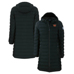 Cutter & Buck Women's Mission Ridge Repreve Eco Insulated Long Full-Zip Puffer Jacket - Washington Commanders Jackets