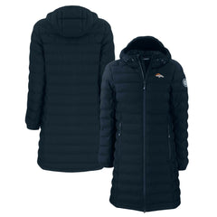 Cutter & Buck Women's Mission Ridge Repreve Eco Insulated Long Full-Zip Puffer Jacket - Denver Broncos Jackets