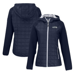 Cutter & Buck Women's Rainier Primaloft Eco Full-Zip Hybrid Jacket - Seattle Seahawks Jackets