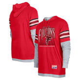 Twofer Long Sleeve Hooded T-Shirt - Atlanta Falcons T-shirts