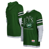 Twofer Long Sleeve Hooded T-Shirt - New York Jets T-shirts