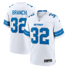 Brian Branch White Game Jersey - Detroit Lions Jerseys