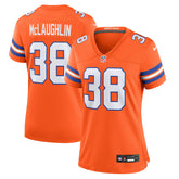 Jaleel McLaughlin Women's Mile High Collection 1977 Throwback Player Game Jersey - Denver Broncos Jerseys