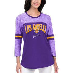 Los Angeles Lakers G-III 4Her by Carl Banks Women's Play the Game 3/4-Sleeve T-Shirt