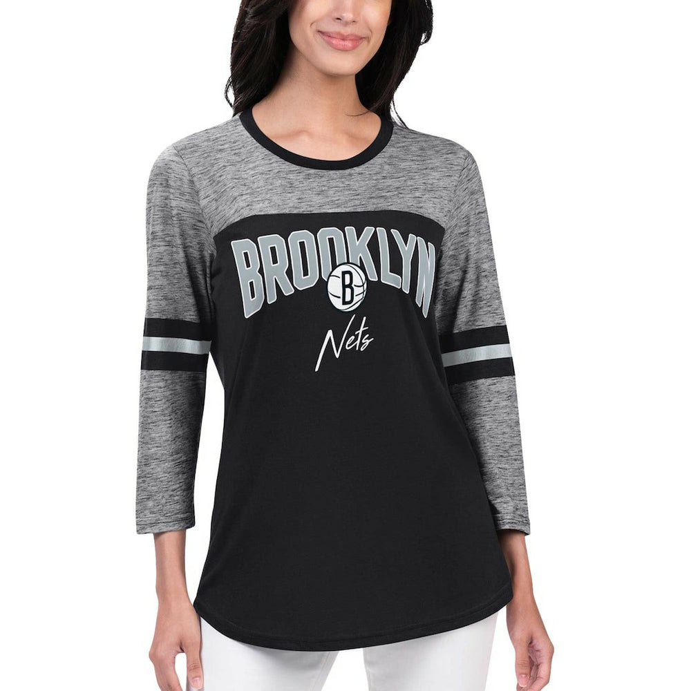 Brooklyn Nets G-III 4Her by Carl Banks Women's Play the Game 3/4-Sleeve T-Shirt