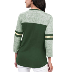 Milwaukee Bucks G-III 4Her by Carl Banks Women's Play the Game 3/4-Sleeve T-Shirt