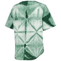 Milwaukee Bucks G-III 4Her by Carl Banks Women's Tournament Raglan Oversized Tie-Dye V-Neck T-Shirt