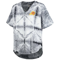 Phoenix Suns G-III 4Her by Carl Banks Women's Tournament Raglan Oversized Tie-Dye V-Neck T-Shirt
