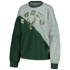 Milwaukee Bucks G-III 4Her by Carl Banks Women's Benches Split Pullover Sweatshirt