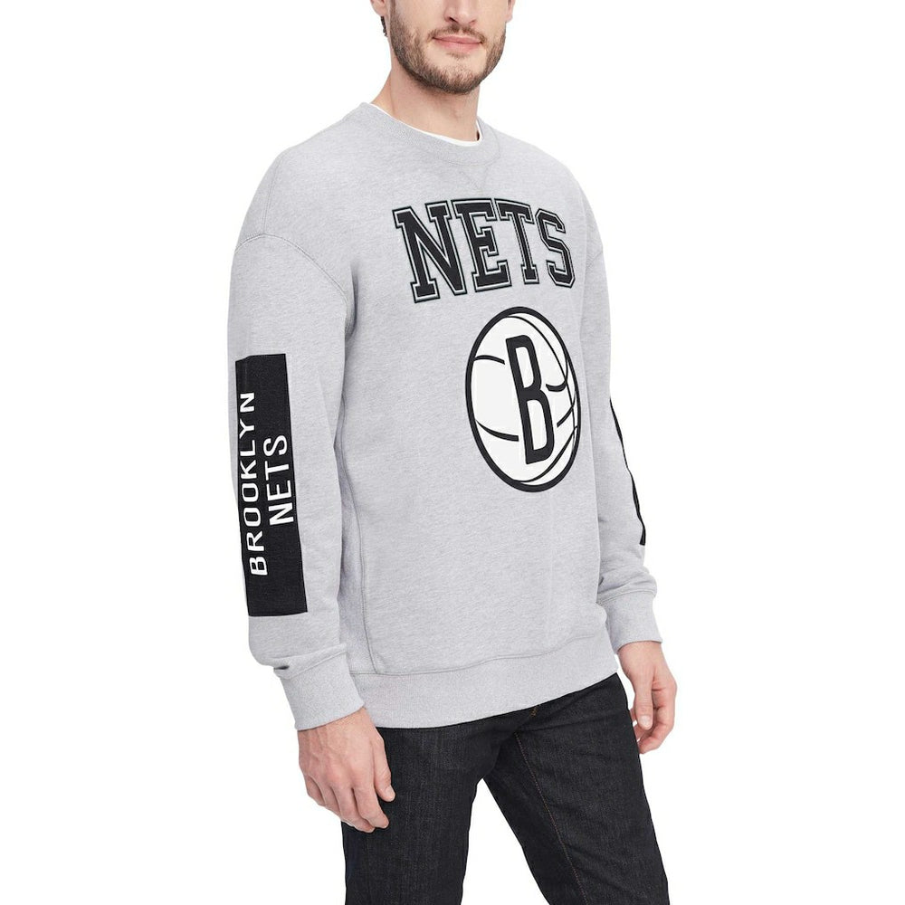 Brooklyn Nets Tommy Jeans Hayes Crew Neck Pullover Sweatshirt