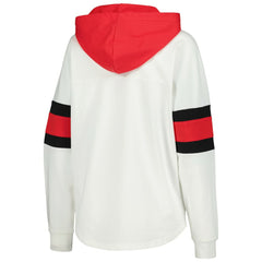 NHL Detroit Red Wings G-III 4Her by Carl Banks Women's Goal Zone Long Sleeve Lace-Up Hoodie T-Shirt