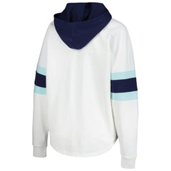 NHL Seattle Kraken G-III 4Her by Carl Banks Women's Goal Zone Long Sleeve Lace-Up Hoodie T-Shirt