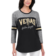 NHL Vegas Golden Knights G-III 4Her by Carl Banks Women's Play The Game 3/4-Sleeve T-Shirt