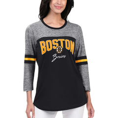 NHL Boston Bruins G-III 4Her by Carl Banks Women's Play The Game 3/4-Sleeve T-Shirt