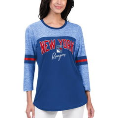 NHL New York Rangers G-III 4Her by Carl Banks Women's Play The Game 3/4-Sleeve T-Shirt