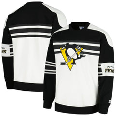 NHL Pittsburgh Penguins Starter Defense Fleece Crewneck Pullover Sweatshirt