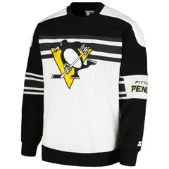 NHL Pittsburgh Penguins Starter Defense Fleece Crewneck Pullover Sweatshirt