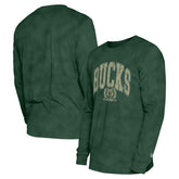 New Era Milwaukee Bucks Unisex Oversized Essentials Enzyme Wash Long Sleeve T-Shirt