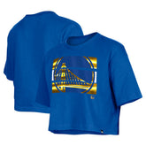 New Era Golden State Warriors Women's Oversized Boxy Crop T-Shirt sale