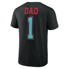 Black Arizona Diamondbacks Father's Day #1 Dad T-Shirt