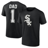 Black Chicago White Sox Father's Day #1 Dad T-Shirt