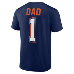 Navy Houston Astros Father's Day #1 Dad T-Shirt