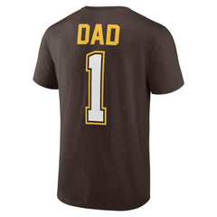 Brown San Diego Padres Father's Day #1 Dad T-Shirt