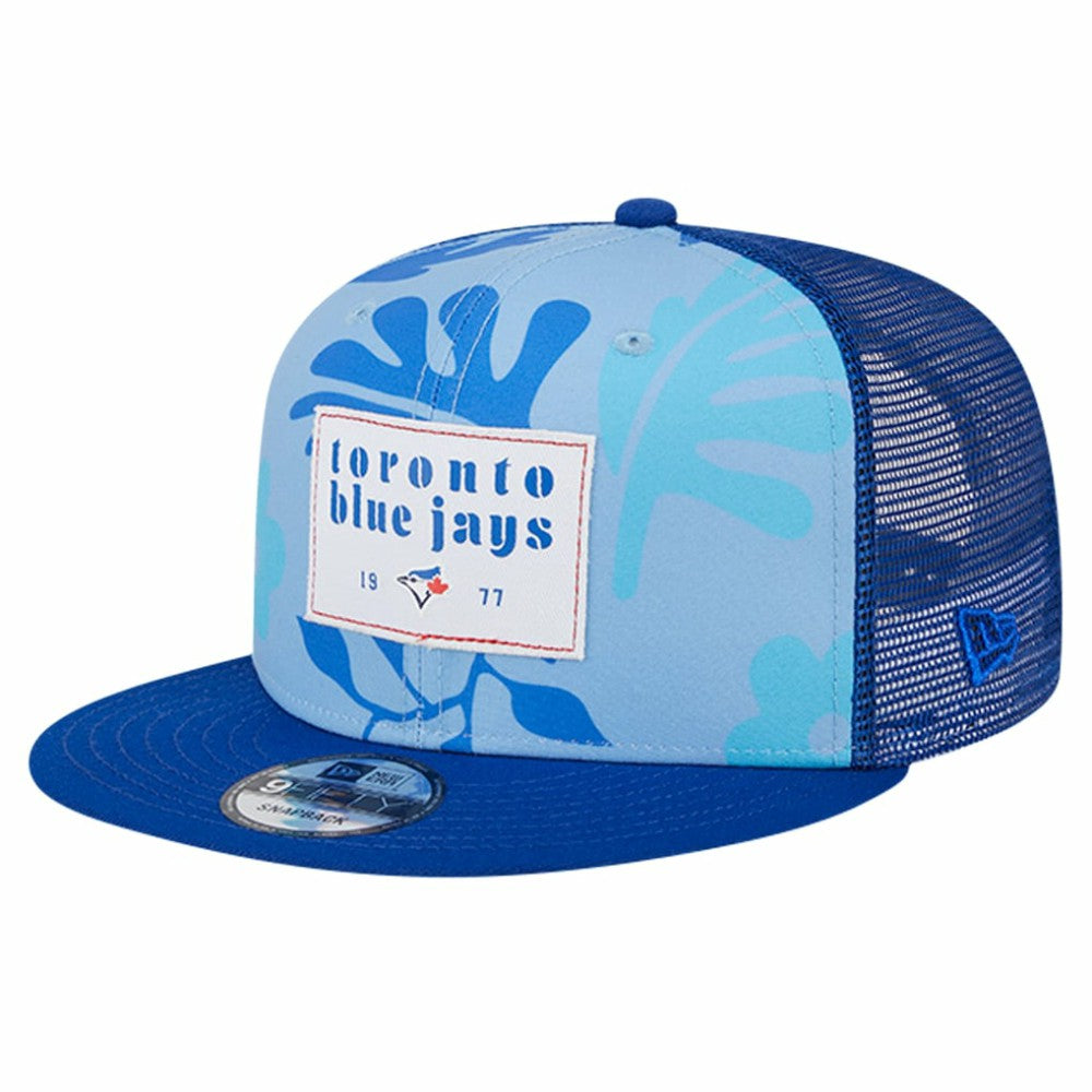 Royal Toronto Blue Jays New Era Bikini Bottom Trucker 9FIFTY Snapback Hat
