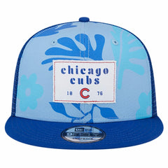 Royal Chicago Cubs New Era Bikini Bottom Trucker 9FIFTY Snapback Hat