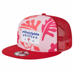 Red Philadelphia Phillies New Era Bikini Bottom Trucker 9FIFTY Snapback Hat