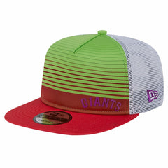 Red San Francisco Giants New Era Neon Horizon A-Frame Trucker 9FIFTY Snapback Hat