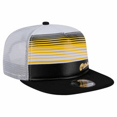 Black Pittsburgh Pirates New Era Team Horizon 9FIFTY A-Frame Trucker Snapback Hat