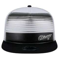 Black Chicago White Sox New Era Team Horizon 9FIFTY A-Frame Trucker Snapback Hat