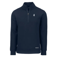 Navy Chicago Cubs Cutter & Buck Cooperstown Collection Roam Eco Recycled Quarter-Zip Pullover