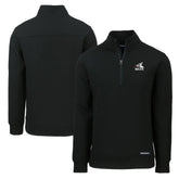 Black Chicago White Sox Cutter & Buck Cooperstown Collection Roam Eco Recycled Quarter-Zip Pullover