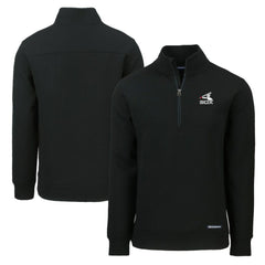 Black Chicago White Sox Cutter & Buck Cooperstown Collection Roam Eco Recycled Quarter-Zip Pullover