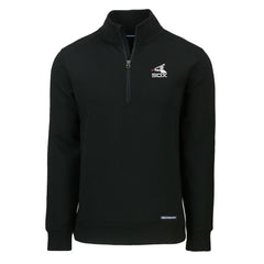 Black Chicago White Sox Cutter & Buck Cooperstown Collection Roam Eco Recycled Quarter-Zip Pullover