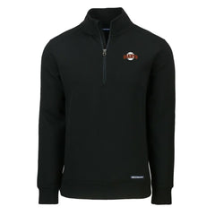 Black San Francisco Giants Cutter & Buck Cooperstown Collection Roam Eco Recycled Quarter-Zip Pullover