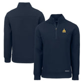 Navy Seattle Mariners Cutter & Buck Cooperstown Collection Roam Eco Recycled Quarter-Zip Pullover