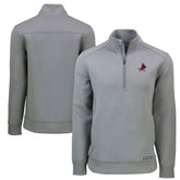 Gray St. Louis Cardinals Cutter & Buck Cooperstown Collection Roam Eco Recycled Quarter-Zip Pullover