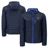 Navy Los Angeles Dodgers Cutter & Buck Cooperstown Collection Rainier Primaloft Eco Full-Zip Hooded Jacket