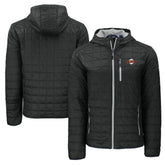 Black San Francisco Giants Cutter & Buck Cooperstown Collection Rainier Primaloft Eco Full-Zip Hooded Jacket