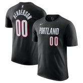 Nike Scoot Henderson Portland Trail Blazers Icon Edition Name & Number T-Shirt