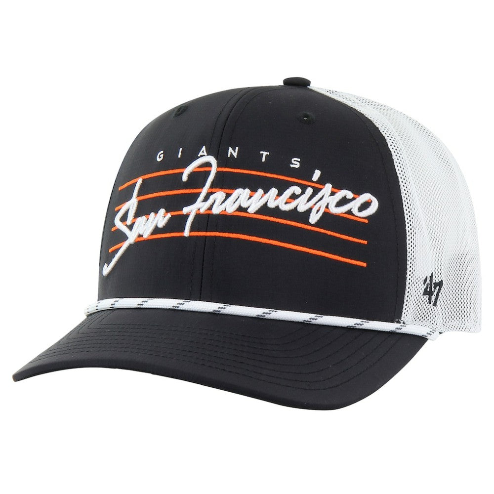 Black San Francisco Giants '47 Downburst Trucker Adjustable Hat