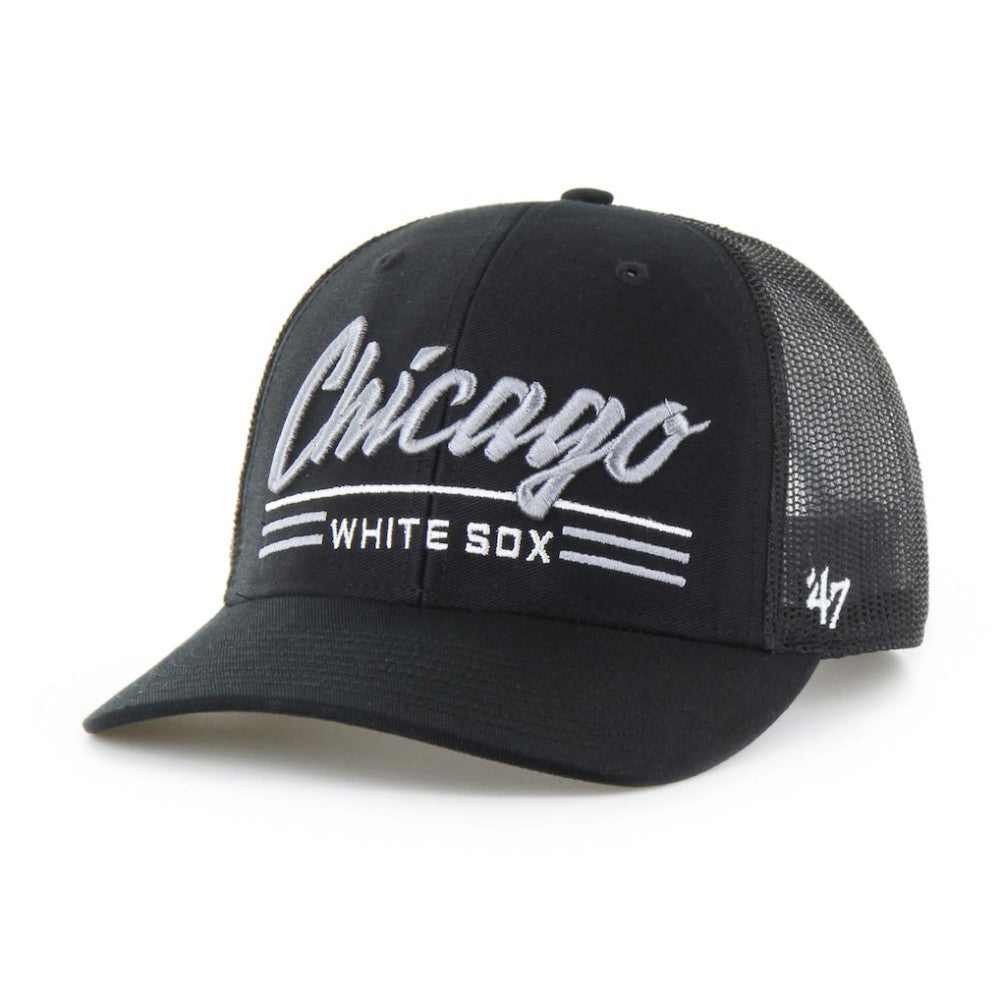 Black Chicago White Sox '47 Garner Trucker Adjustable Hat